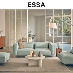 [롯데백화점]에싸 [행사기간 5만원권 증정]브루클린 3인 라부클 파인 패브릭 소파