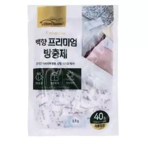 (40포 1p) 크린하우스 옷장 방충제 냄새 탈취제 방향제/옷장용/옷/제거제/장농/탈취/가정용/제거/방충/방향