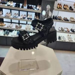 [엘칸토]엘칸토 HC10 여성트위드청키샌들검정6cm LCWW56U52619 (40948699)