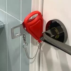 도어락 휴대용 휴대용도어락 이중 방문 잠금장치 휴대용도어락 시건장치 문열림방지