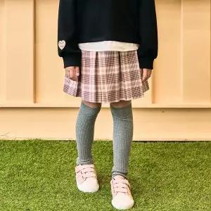 [오후] 체크 주름 스커트 OHWH24852_7358
