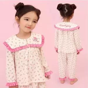 [레노마 이너웨어]티니핑 여아용 하츄핑 빅카라 플로라 잠옷 파자마 세트 0F