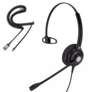 IPD 콜센타 상담원 전화 유선헤드셋-RJ09-U10 케이블 IPH-210일반-한귀형