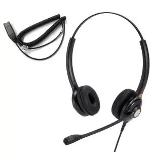 IPD 콜센타 상담원 전화 유선헤드셋-RJ09-HIS-02 케이블 IPH-215 일반-양귀형
