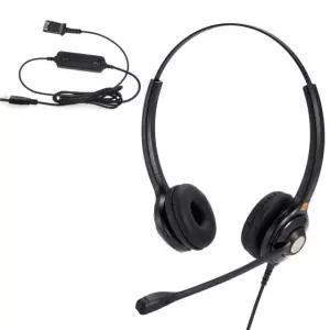 IPD 콜센타 상담원 유선 USB헤드셋 IPH-215일반-양귀형