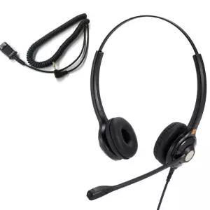 IPD 콜센타 상담원 전화 유선헤드셋-2.5mm jack 케이블 IPH-215일반-양귀형