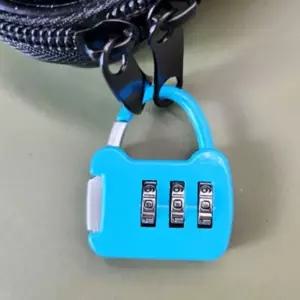 번호자물쇠 미니 다이얼 사물함 자물쇠 블루 (WFJPW50)