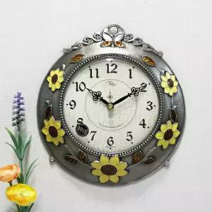 무소음 일출 해바라기 주석도금 주물 벽시계 HCA-640S