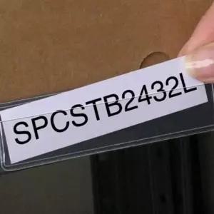 상자이름표 마트 진열대 투명한소재 몰드커터 선반라벨지 4P 11X3cm (WFJ73Y8)