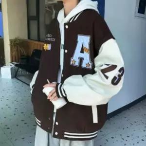 빈티지 과잠 대학생 트렌디 야구 자켓 바시티 점퍼 (WFK5N75)