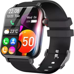 남성 마타쿨 스마트워치 여성 1.96인치 HD 화면 응답/통화 100+ 스포츠 모드 IP68 방수 헬스