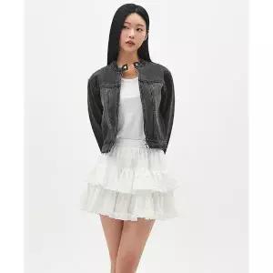 [LAP] 빈티지 워싱 바이커 크롭 자켓 AR1DZ260 (P003745588)