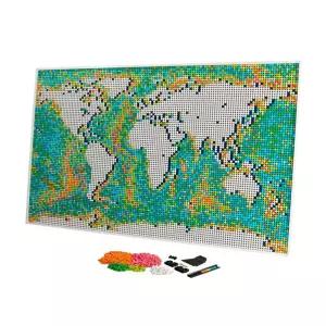 세계지도 대형 조립 블록 31203 고난도 퍼즐 교육용 창의력 완구 벽걸이 장식