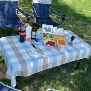 PVC 방수 테이블보 4인용 체크믹스 WA40E46