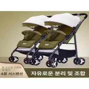 제이펀 스토어 휴대용쌍둥이유모차 접이식 트윈