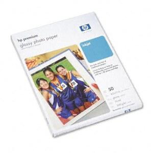 휴렛팩커드 프리미엄 인화지, 광택, 편지, 50매