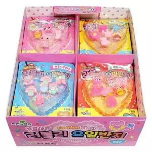 캐릭터유아반지 선물용 조카 오픈형 사이즈조절 플라스틱반지 16p (WFKA2KA)