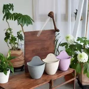빈티지 플라스틱화분 벽걸이 20x13x16cm (WFKADQF)