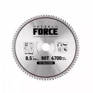 스틸포스 톱날 원형 80T 목공용 TH-WC216SB (WFKAVA6)
