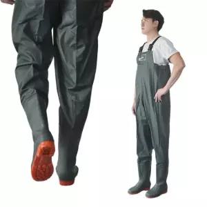 260mm PVC 슈마켓 가슴장화 우의 컬러우의상하 교통안 (WFKB7KR)