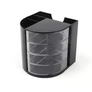 반원형 4단 필기구 정리함 다용도 수납통 펜슬꽂이 소품정리함 (WFKAXBD)