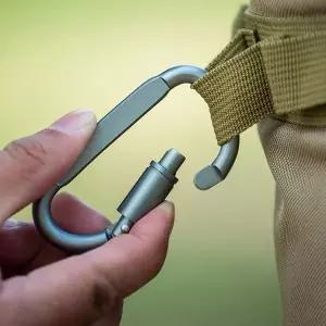 캠프카라비너 D형카라비너 클라이밍 캠프 등산용 다용도가방고리 8cm