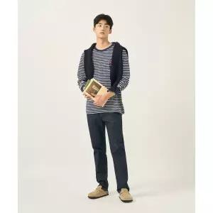 빈폴 BEANPOLE MEN 생지 스탠다드핏 데님 팬츠 네이비 BC5821C76R 284575
