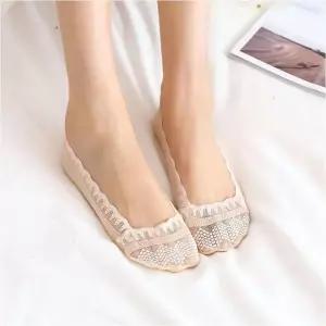 레이스 덧신 여성 페이크삭스 구두덧신 4컬러 (WFKBQZR)