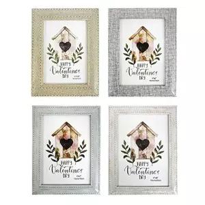 엔틱 탁상 액자 4x6 가족 웨딩 애기 사진 그림 명화 (KYR-W6655C2)