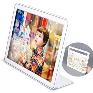 A4 슬라이딩 프레임 쇼케이스 흰색 포토 액자 탁상 (KYR-WEADBA1)