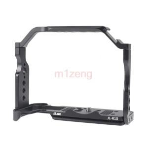 스틸 토끼 케이지 리그 핸들 필름 암 지지대 브래킷 스태빌라이저 캐논 호환 EOSR10 카메라 비디오 LED 삼