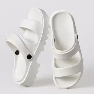 [하프클럽/]여성 2컬러 2타입 여름 심플 샌들 경량 슬리퍼 실내외