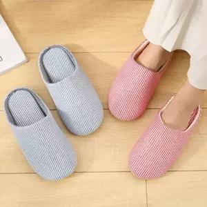 [하프클럽/]겨울 사무실 쿠션 털실내화 슬리퍼 무소음 거실화