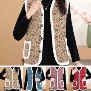 (선택 양털조끼(색상랜덤))양털 조끼 누빔 털조끼 어머니 할머니 사무실 작업 김장 겨울 방한 조끼