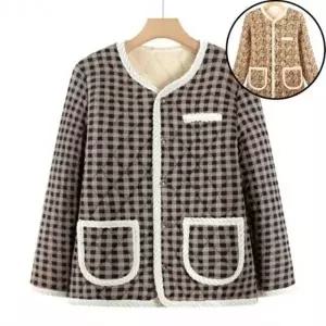 포근한 꽃무늬 긴팔 실내복 겨울 촌캉스 기모 할머니겨울옷 요양원선물 아줌마자켓 빅사이즈자켓