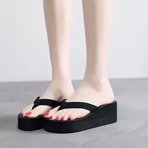 [엄지척]여성 키높이샌들 6CM 웨지힐 통굽 슬리퍼