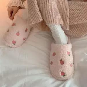 사무실 슬리퍼 겨울 핑크 클래식 거실 실내 집