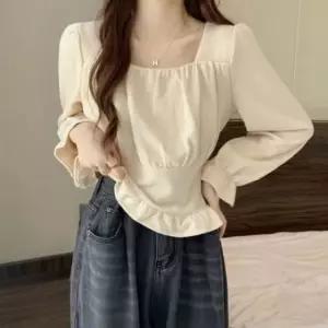 여성겨울블라우스 여자남방 포인트 빅사이즈여성남 (WFKC1ZE)