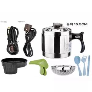 차량용 라면 포트 커피포트 화물차용 트럭용 멀티 전기냄비 냄비 차박 트럭