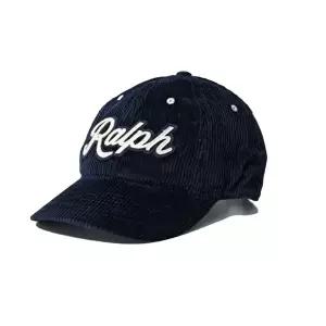 [폴로 랄프로렌]26SS 로고 패치 코듀로이 캡모자 블루 211A90415 001
