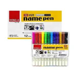 동아 유성 네임펜 12색 세트 박스(72개입) (WFKFLNK)