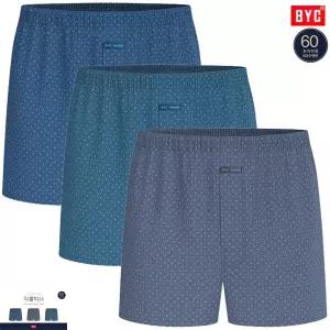 [하프클럽/BYC]BYC세밀한패턴60수트렁크팬티3매입MCG1499