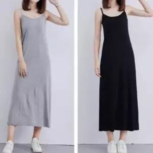 민소매 롱원피스 끈나시 신축성 무지 바캉스룩 홈웨어 WEE9295