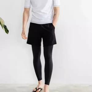 [골드스마일]남성용 4부 트레이닝 레깅스 반바지 헬스 운동복 스포츠웨어