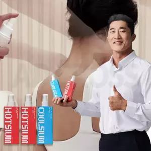 김동현 핫슘 앤 쿨슘 베이직 뿌리는 마그네슘 스프레이 핫 쿨 온열 쿨링 전신 스포츠 마사지 스프레이 3통
