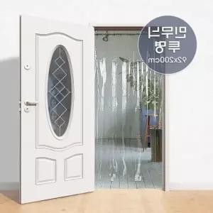 현관 파리 문발 벌레 퇴치 커튼 투명