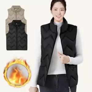 [라일리여성의류] Rly 수면조끼 보온 경량패딩조끼 퀼팅 패딩조끼