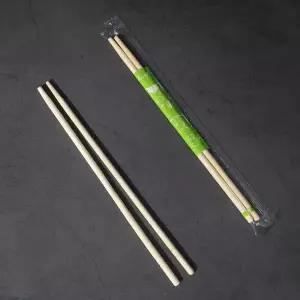 일회용젓가락 나무젓가락 그린 OPP 둥근대나무 3000개