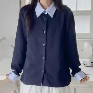 빅사이즈 601 셔츠카라레이어가디건 DGOV484