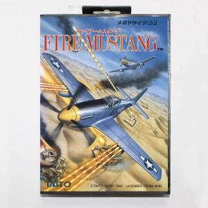 파이어 머스탱 게임 카드, 소매 상자 포함, 16 비트 MD 카트, 세가 메가 드라이브, 제네시스 시스템용, 인